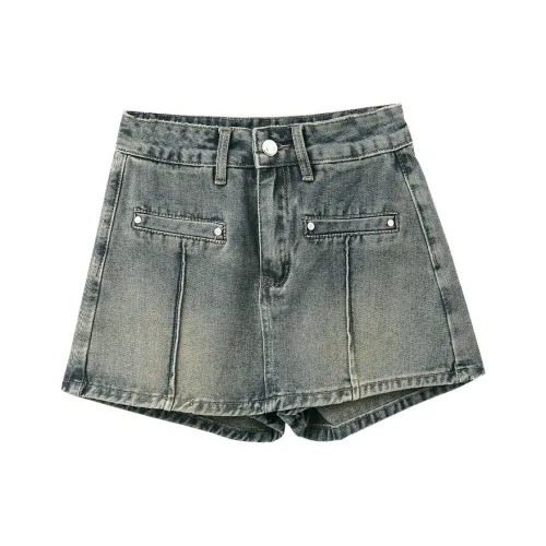 YICHEN Джинсовые короткие юбки для женщин