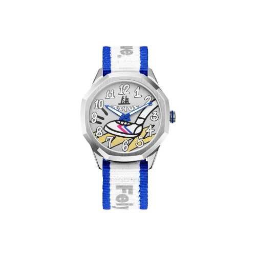 Шанхай Great HOPE Feiyue FAB CHRONO Collection Кварцевый механизм Нейлоновый ремешок Часы Унисекс Белый циферблат