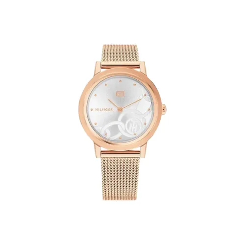 Tommy Hilfiger Maya Series Женские часы Кварцевый механизм Стальной ремешок 34 мм Серебристый циферблат