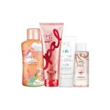 Гель для душа 100 мл + Маска для волос 80 мл + Шампунь 50 г + Лосьон для центральной части 50 г