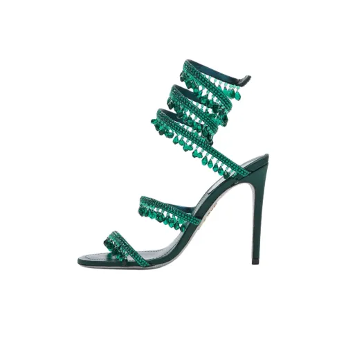 RENE CAOVILLA Chandelier one Ремень Сандалии 10,5cm Женские Зеленый