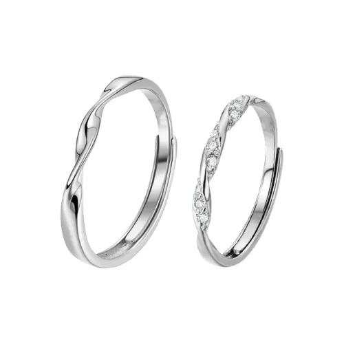 QIANFANGDAHUANGYE Циркон Кольца из титанового стального сплава Унисекс