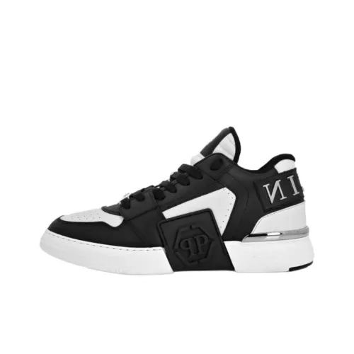 PHILIPP PLEIN Phantom Kicks Low Топ Скейтборд Кроссовки Унисекс Черный Белый