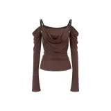Коричневый топ