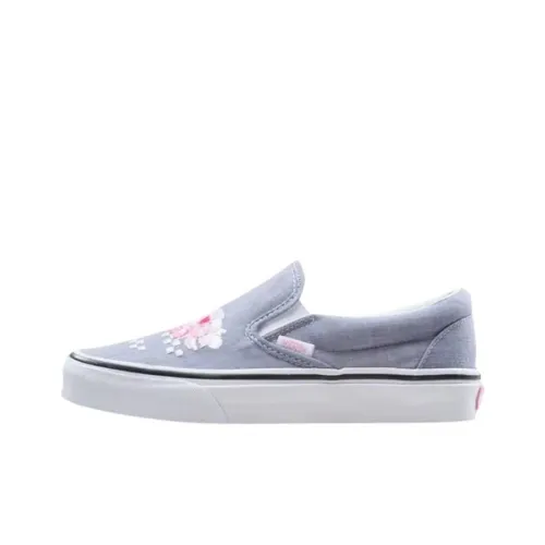 Vans CLASSIC Slip-On Скейтборд Кроссовки Мужские Синие