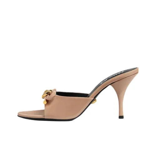 VERSACE OPERA Слипоны 8,5 см Женские Светло-розовый Красный