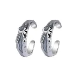 Серьги с зажимом "Плиссированные" Haze Синий (1 пара)