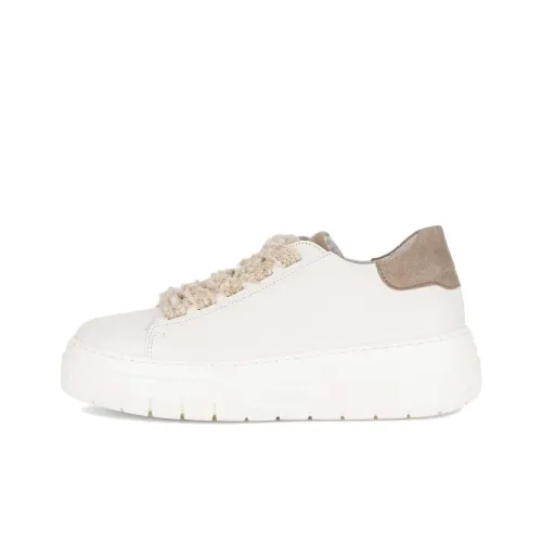 Gabor Модный Низкий Топ Скейтборд Кроссовки Женские Экрю