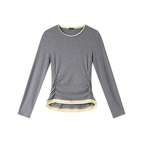 LUYOUYE Фотиния Серый Женский T-Рубашка