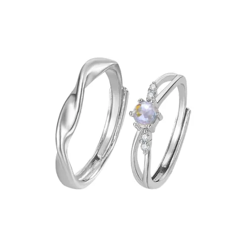 QIANFANGDAHUANGYE Цирконовые кольца унисекс