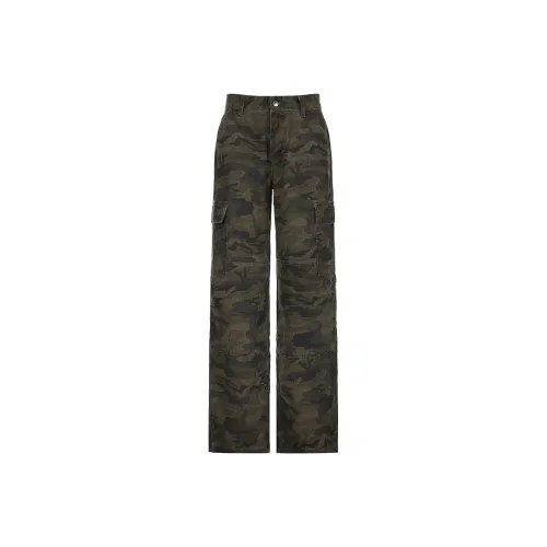 Devanro Армейский зеленый Женские Карго Брюки