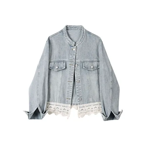 ABBY GODDESS Осенняя джинсовая куртка для женщин