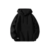 [Loose Fit Soft Cotton Comfortable] Черный (Me45 Smile Label Right Bottom A Logo)