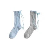 2 пачки (Синий с рюшем + Серый с рюшем)