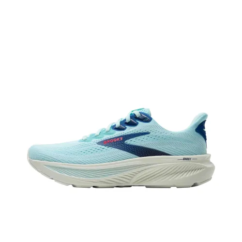 Беги Кроссовки Brooks Ghost 17 Женские Синие Зеленые