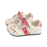 Немецкие армейские кроссовки, бежево-красные.