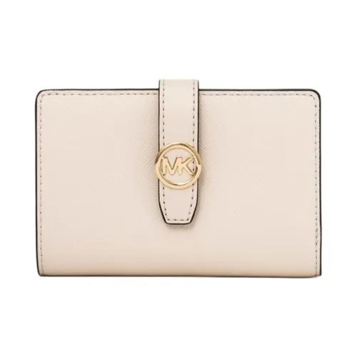 MICHAEL KORS Greenwich Коровья кожа Кошелек Средний Женский Светлый крем