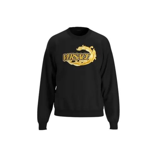 VERSACE Мужские черные свитшоты