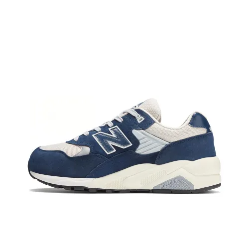 New Balance NB 580 Устойчивый к истиранию Низкий Топ Повседневная Беговая Обувь Унисекс Синий Белый