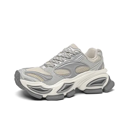 SK.TRIP Амортизация устойчивый к истиранию легкий увеличивающий высоту матовый низ топ кроссовки с толстой подошвой мужские