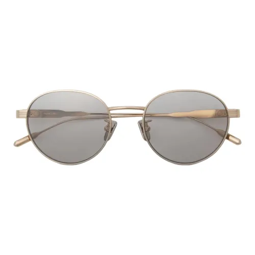 Moncler Титан Круглые Солнцезащитные очки Unisex Light Золото