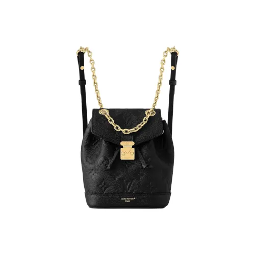 LOUIS VUITTON Рюкзак из кожи женский черный