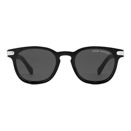 LOUIS VUITTON Ацетат OVAL SUNGLASSES Унисекс Черный