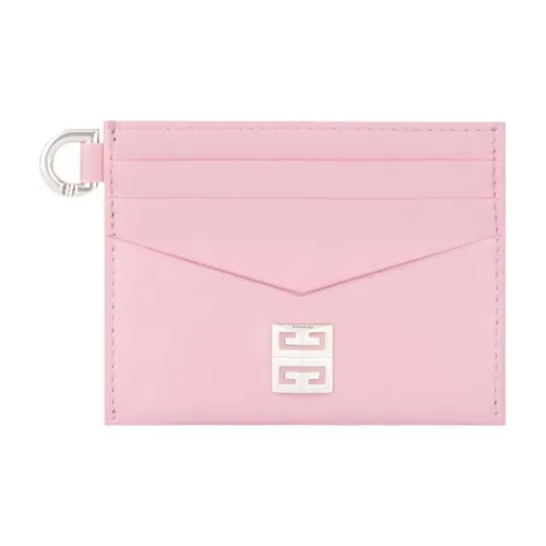 GIVENCHY 4G Коровья кожа Кошелек Держатель для карт Женский Нежно-розовый