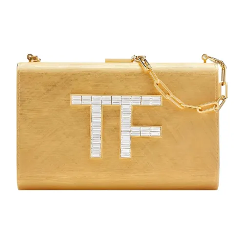 TOM FORD Латунь Кристалл Сумка через плечо Сумка на плечо Женская Желтая