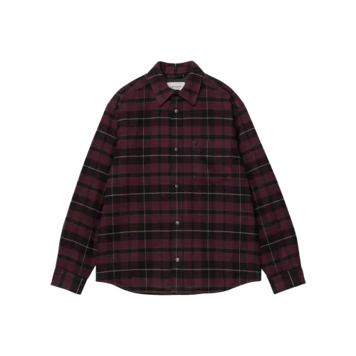 Carhartt WIP FW25 Gargan Check Рубашка Jacke Куртки Пальто Унисекс