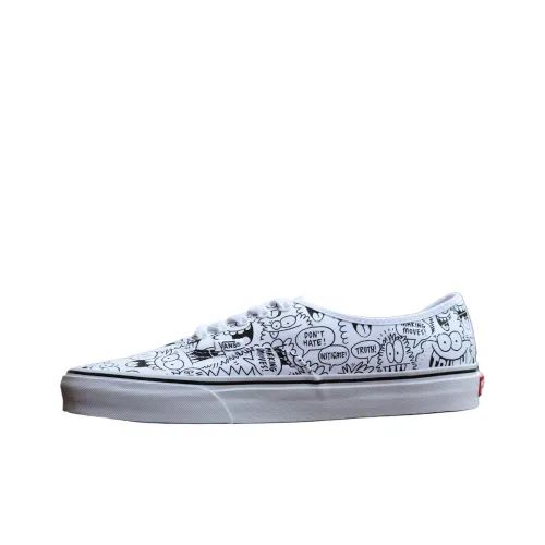 KEVIN LYONS x Vans Аутентичные Скейтборд Кроссовки Мужские Белые