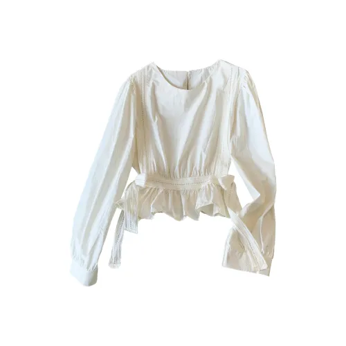 NINGCAIYUER Абрикос Женские Рубашки