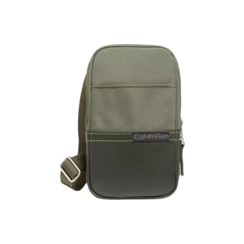 CK Calvin Klein Переработанная туалетная бумага волокно чехол для телефона сумка через плечо мужской светло-зеленый