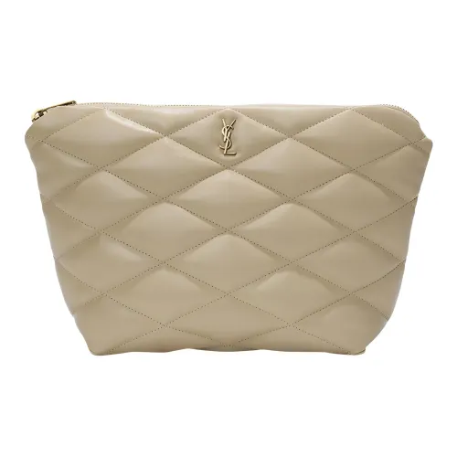 SAINT LAURENT Овечья кожа Конверт Сумка Клатч Женская Белая