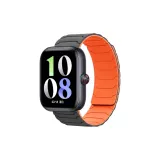 22 мм Броня Стиль Позиционирование Магнитный Силиконовый Ремешок - Серый Оранжевый