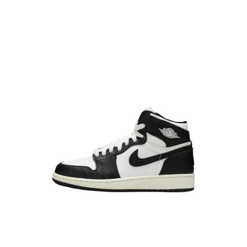 Jordan Air Jordan 1 High Топ Детские Баскетбольные Кроссовки Черные Унисекс