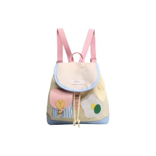 DIFFERENT FACES Холст Рюкзак Стандартный Женский Желтый