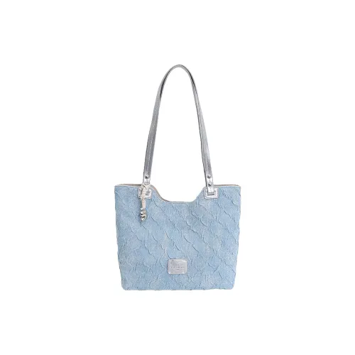 DCLOUD Холст Плечевая сумка Стандартная Женская Синяя