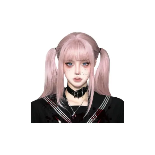 YOSEE GISELLE Женская парик Длинные прямые волосы Топ Розовый Broadcaster Девушка Группа Интернет Знаменитость Девушка Группа Милый