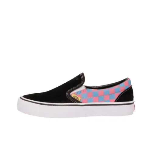 T C Surf Designs x Vans CLASSIC Slip-On Скейтборд Кроссовки Унисекс Черный Розовый Синий