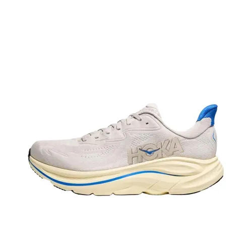 HOKA ONE ONE CLIFTON 10 Устойчивый к истиранию Дышащие Повседневные Беговые кроссовки Мужские Бежевые