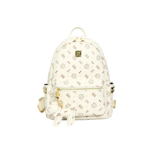 G.DUCKKIDS ПУ (полиуретан) Рюкзак Стандартный Светло-розовый Темно-розовый Бежевый Желтый Экрю Желтый