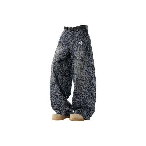 MOO&TONAL Синий Унисекс Джинсы