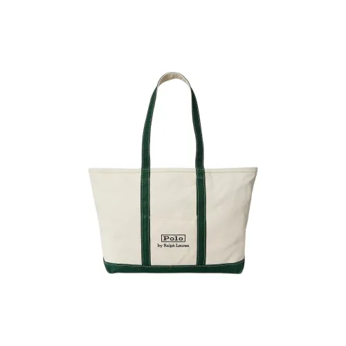 Polo Ralph Lauren Хлопок Сумка через плечо Средняя Мужская Кремовая и Зеленая