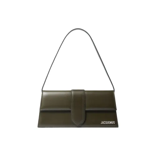 Jacquemus Сумка через плечо из коровьей кожи с клапаном Унисекс Темно-хаки
