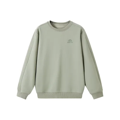 CAMEL Гора Series Термический Флис Аоли Круглый вырез Пуловер Рукав реглан Слегка облегающий Толстовка Унисекс