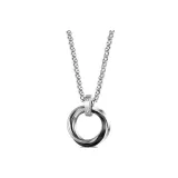 Колье с круглым подвеской [Черный]