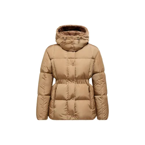 Moncler Agneux Квадрат Стеганый С капюшоном Короткий Пуховик Пуховик Женские