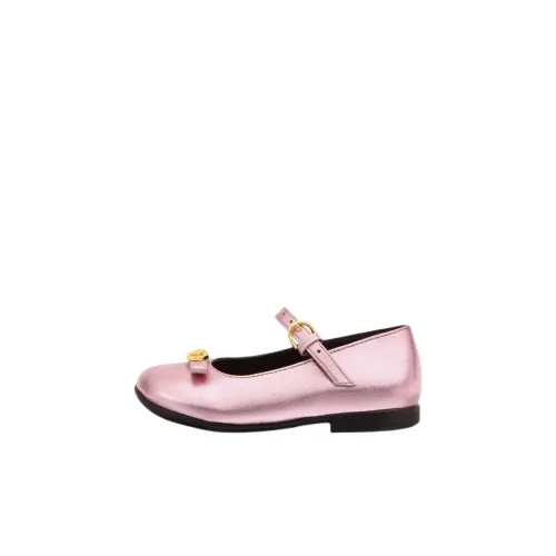 VERSACE Gianni Ribbon Van Vleet Low Топ Обувь для малышей Розовый Infant And Toddler
