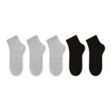 5 пар (3 серых + 2 черных)